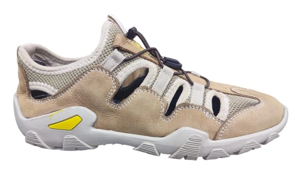 MARCOMEN 15539 ORTOPEDİK KAFESLİ YAZLIK DERİ ERKEK AYAKKABI - Resim 2