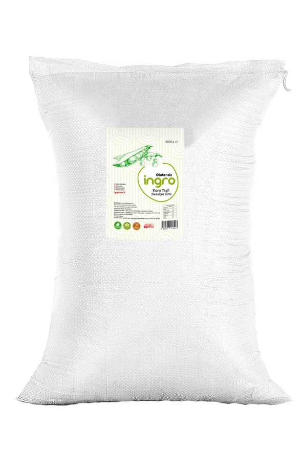 İngro Glutensiz Yeşil Bezelye Unu 5000 g - 1