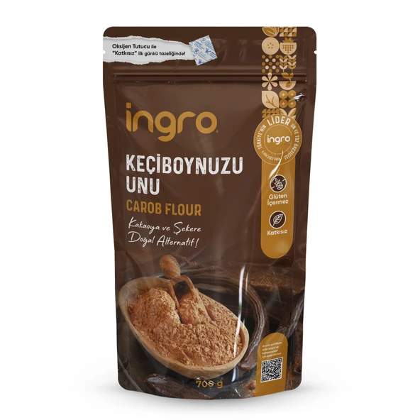 İngro Glutensiz Keçiboynuzu Unu 700 g - 1