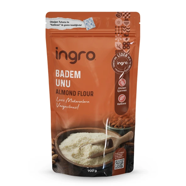 İngro Glutensiz Badem Unu (Zarsız) 700 g - 1