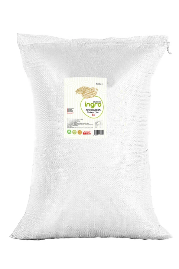 İngro Glutensiz Ketojenik Sarı Susam Unu (İri) 5000 g