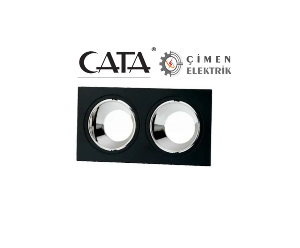 CATA CT 5054 Jaguar Siyah Platin İkili Spot Kasası