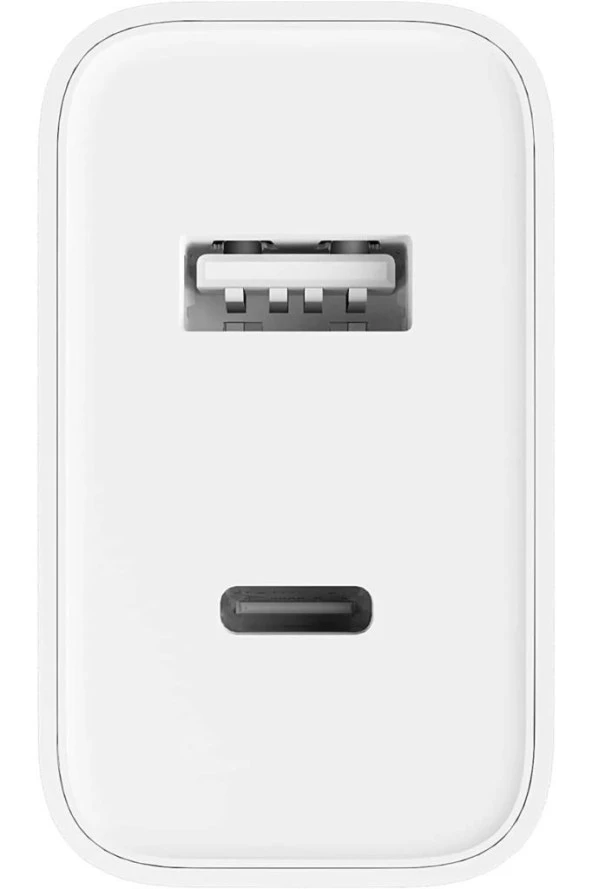 Mi Usb + Type-c Girişli 33w Şarj Cihazı, Şarj Adaptörü, Beyaz
