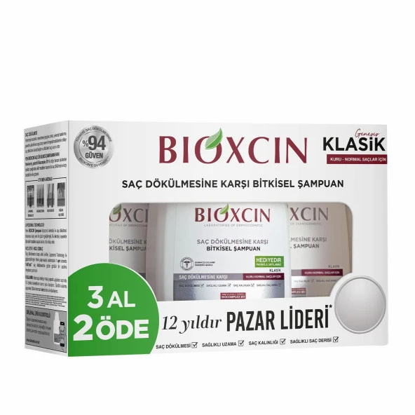 Bioxcin Genesis Kuru ve Normal Saçlar İçin Şampuan 300 ml - 3 Al 2 Öde