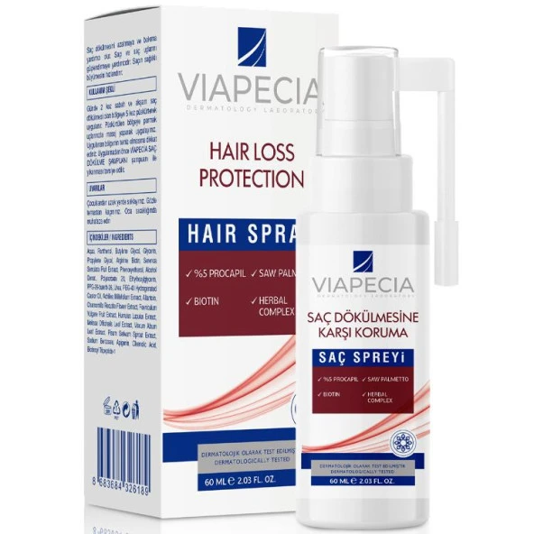 Viapecia Saç Dökülmesine Karşı Sprey 60ml