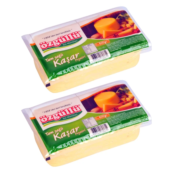 Özgüllü Kaşar Peyniri 600 gr 2 li