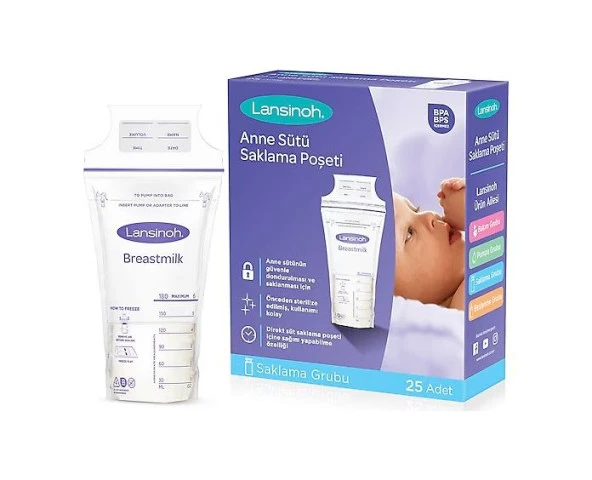 Lansinoh Süt Saklama Poşeti 25li