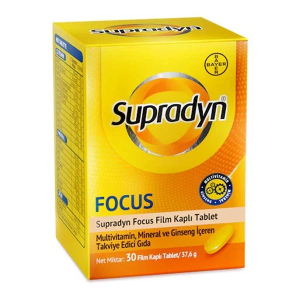 Supradyn Focus 30 Tablet ürün görseli 1