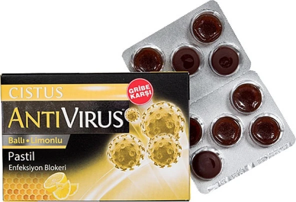 Cistus Antivirus Ballı Limonlu Pastil 10 Adet