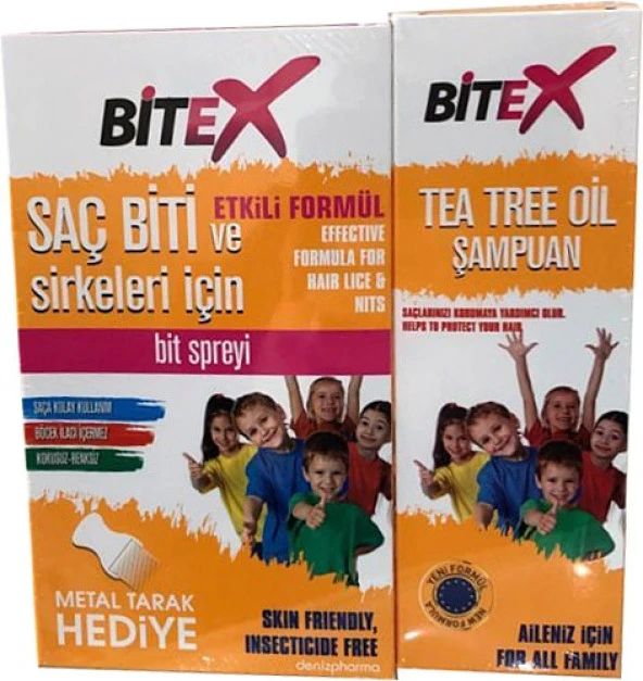 Bitex Bit Spreyi 100 Ml + Şampuan 150 Ml - Çelik Tarak Hediyeli