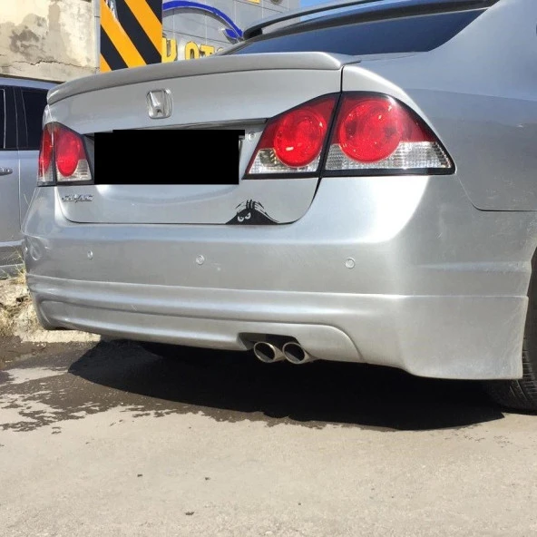 Honda Civic Arka için Tampon Eki Mugen Model 2006-2012 Boyalı