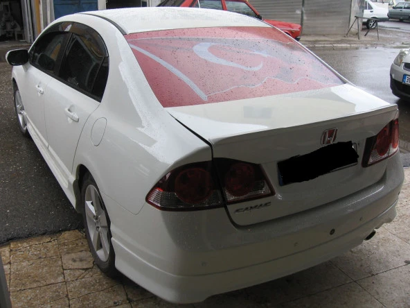 Honda Civic Spoiler için İnce Model Spoiler 2006-2012 Boyalı