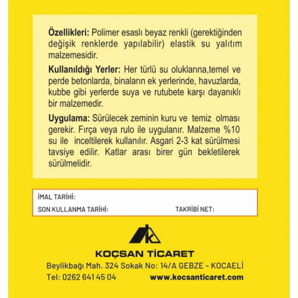 Likitzer - Su Bazlı Likit Membran Beyaz Renk 1KG - 4