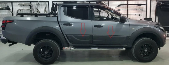 Fiat Fullback Gövde için Kaplama Yan Kapı Koruma 2012 /2019