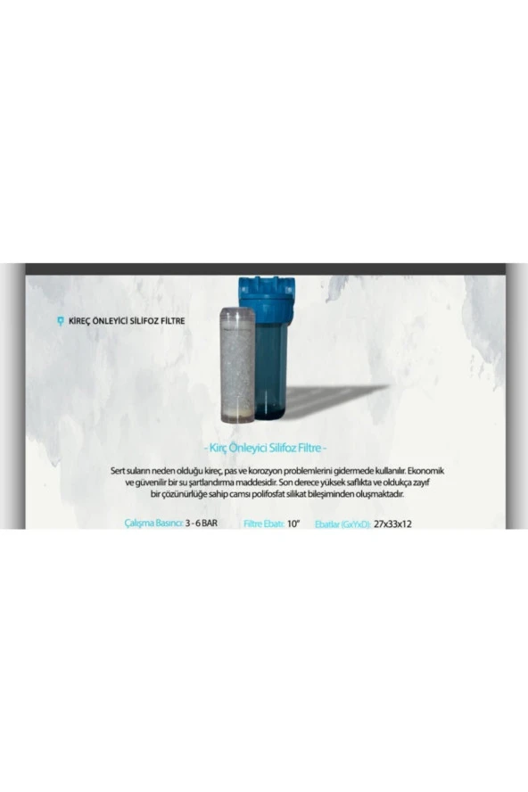 Daire Bina Sayaç Girişi 1 Aşama Su Arıtma Cihazı ( Kireç Önleyici Yumuşatma Sistemi ) - Resim 7