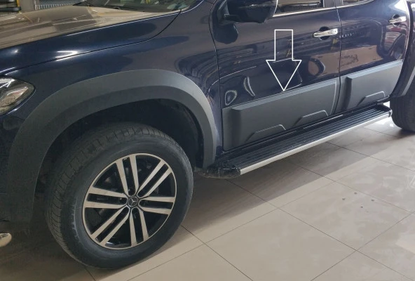 Mercedes X-Class Gövde için Kaplama Yan Kapı Koruma 2012 /2019
