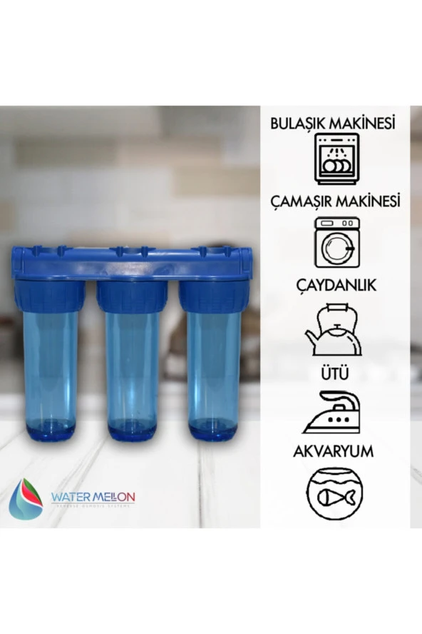 Daire Bina Sayaç Girişi 3 Aşama Su Arıtma Cihazı (AĞIR TORTU ,ÇAMUR ÖNLEYİCİ YUMUŞATMA SİSTEMİ) - Resim 2