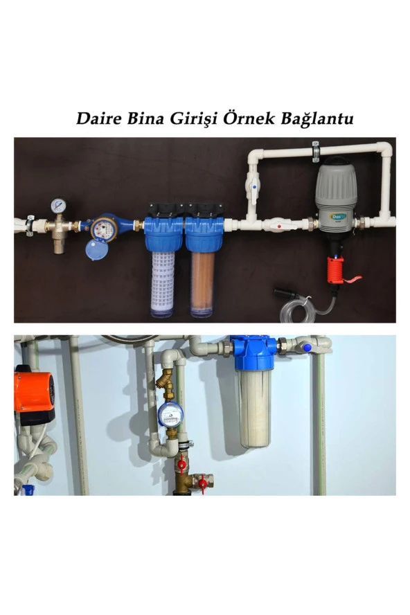 Daire Bina Sayaç Girişi 4 Aşama Su Arıtma Ve Yumuşatma Sistemi (Içi Boş) - Resim 5