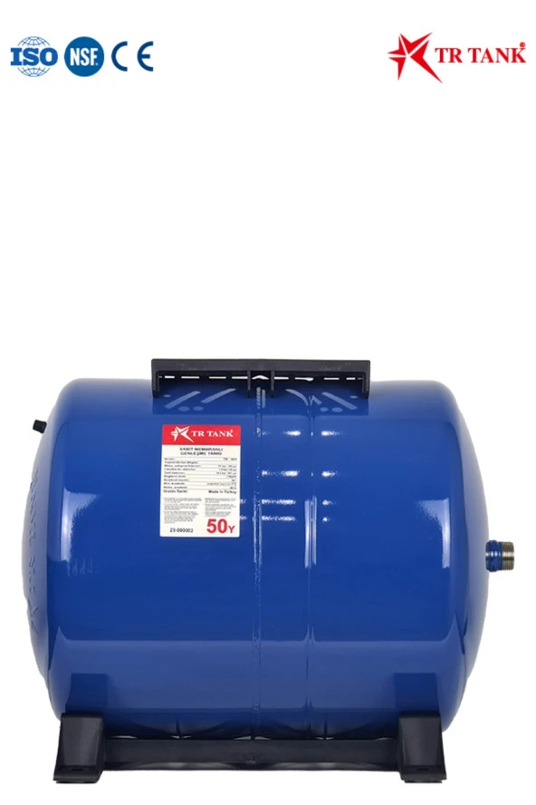 Trtank Profesyonel 50 Litre Yatay Ayaklı Nsf Membranlı Hidrofor Genleşme Tankı ürün görseli