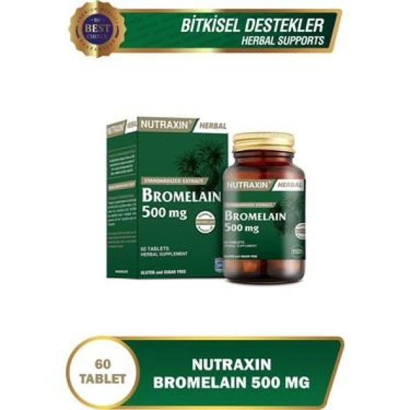 Nutraxin Bromelain 60 Kapsül
