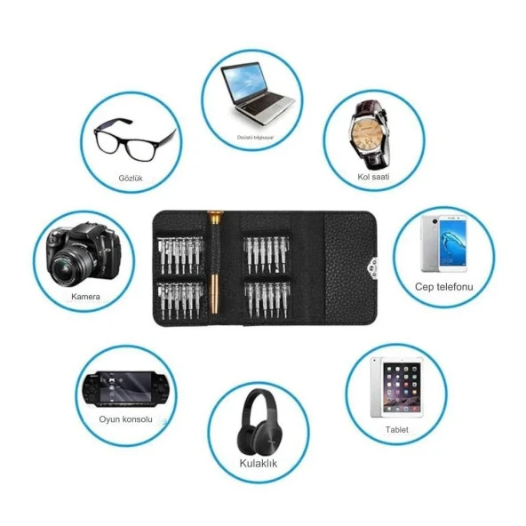 Jakemy XW-6025  Çok Amaçlı Cüzdan Tornavida Seti - 4