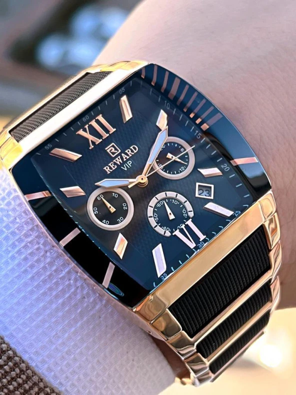 EA.141131 Reward Çelik Kordon 3 Atm Suya Dayanıklı İç Fonksiyonları Aftif Erkek Kol Saati ürün görseli