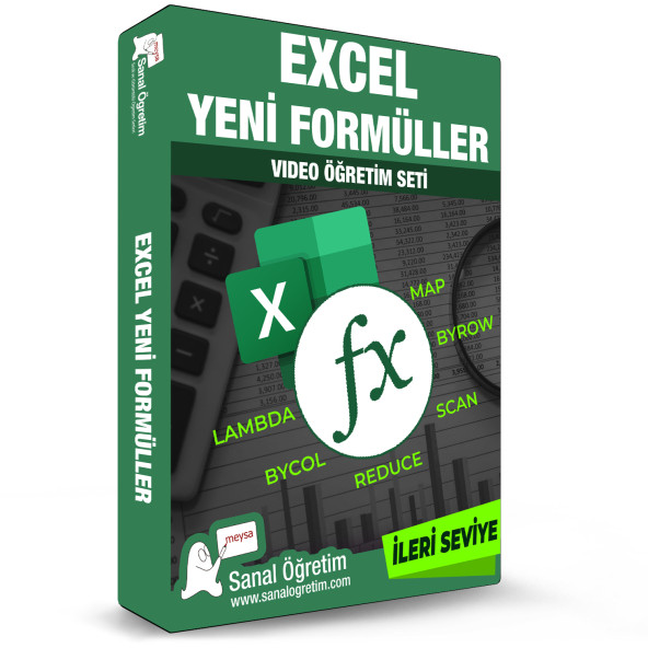 Excel Yeni Formüller İleri Seviye Video Ders Eğitim Seti