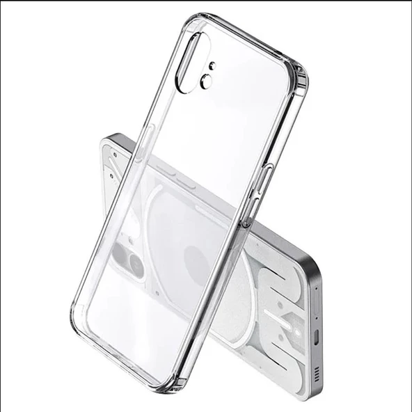 Nothing Phone 1 Kılıf Köşeleri Airbagli Kamera Korumalı Silikon - Resim 2