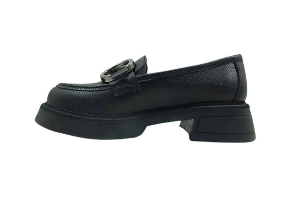 Bağcıksız Günlük Bayan Ayakkabısı Siyah 1007 - 6