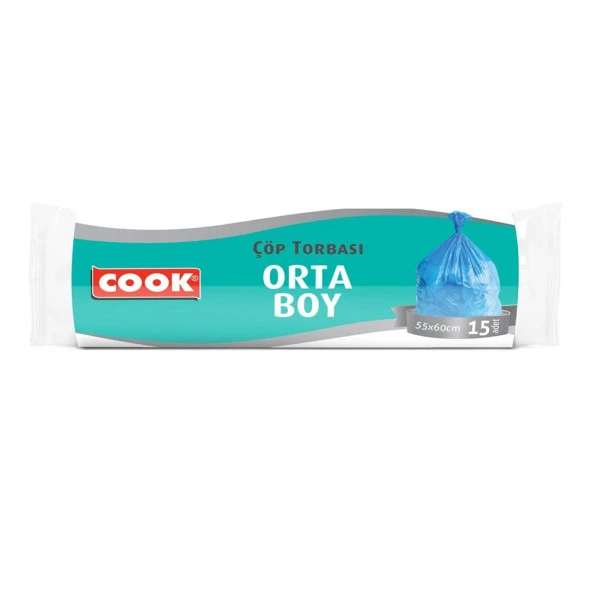 Cook Eko Çöp Torbası Orta Boy 55*60 15Li
