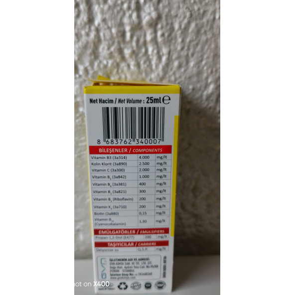 KİKİ EXCELLENT B VİTAMİNİ 25 ML. - 2
