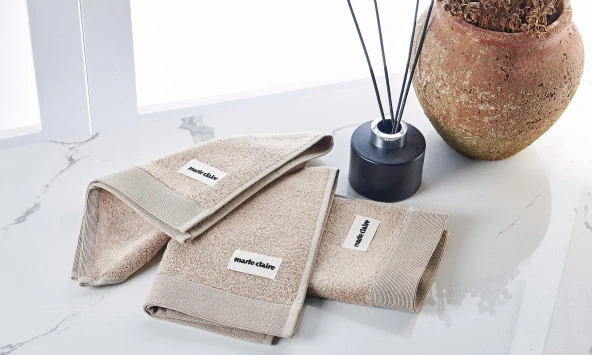Marie Claire 3 Lü Peçete Bambu Laurel Bej