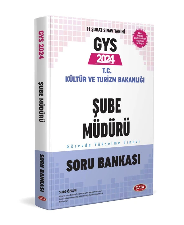 Data 2024 GYS Kültür ve Turizm Bakanlığı Şube Müdürlüğü Soru Bankası Görevde Yükselme Data