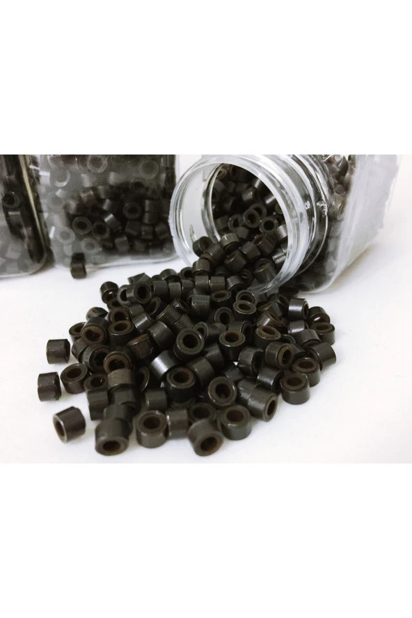 PRODİVA KOYU KAHVE SİLİKONLU KAYNAK SAÇ BONCUKLARI 500’LÜ KUTUDA - 2