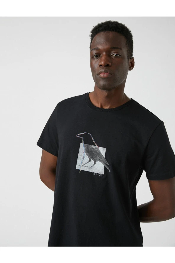 Karga Baskılı Tişört ürün görseli