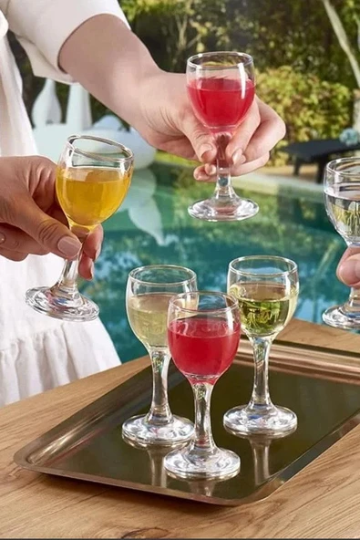 Paşabahçe Bistro Likör, Kahve Yanı Su Bardağı 6'lı 60 cc 44134 - 2