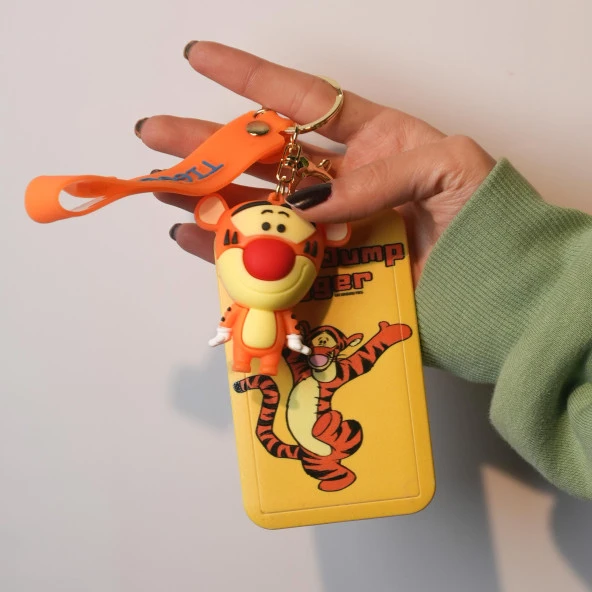 Winnie the Pooh -Tigger Silikon Anahtralık Kartlık - Resim 2