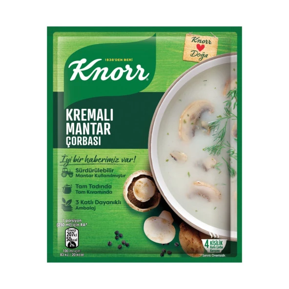 Knorr Kremalı Mantar Çorbası 63 Gr 9110