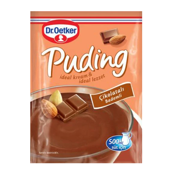 Dr.Oetker Çikolatalı Bademli Puding 104GR