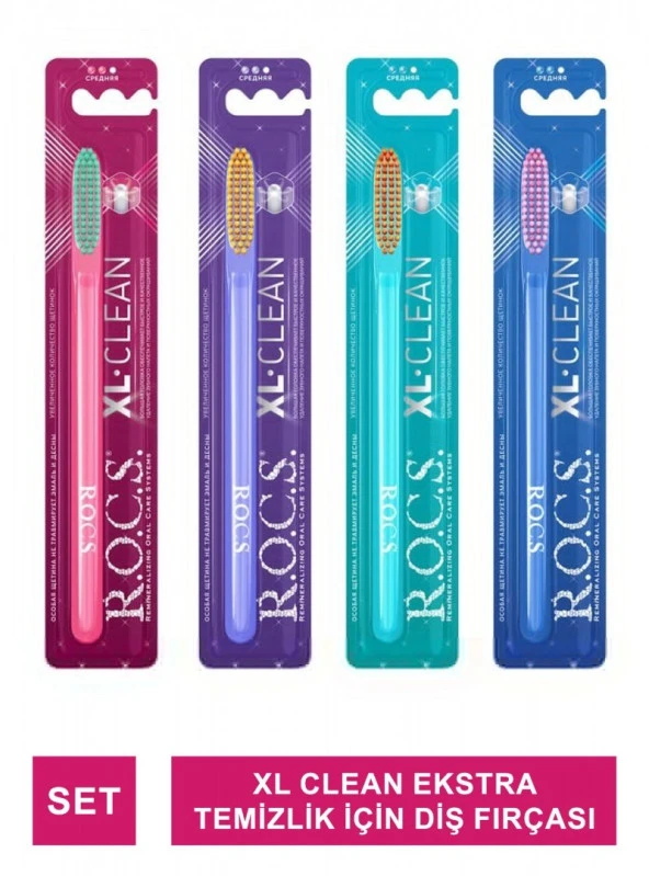 Rocs XL CLEAN Ekstra Temizlik için Diş Fırçası 4607152730890