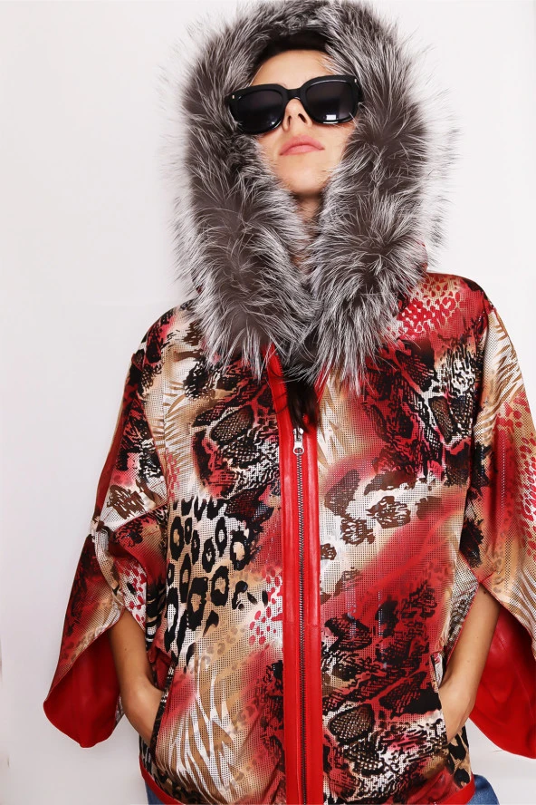 Kadın Çift Taraflı Hakiki Deri Ceket - 5