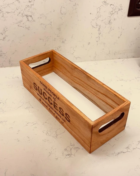 Çok Amaçlı Ahşap Kutu-Akasya ürün görseli 1