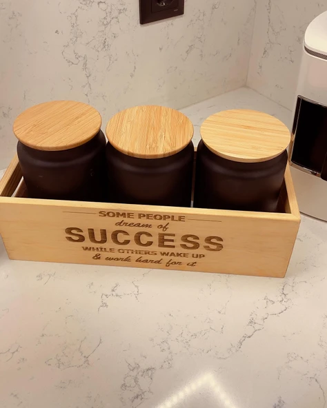 Çok Amaçlı Ahşap Kutu-Çam - Resim 3