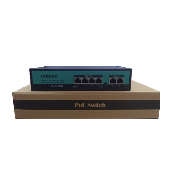 4 PORT COMBO SWITCH CM-0420-4+2 10/100 Mbps