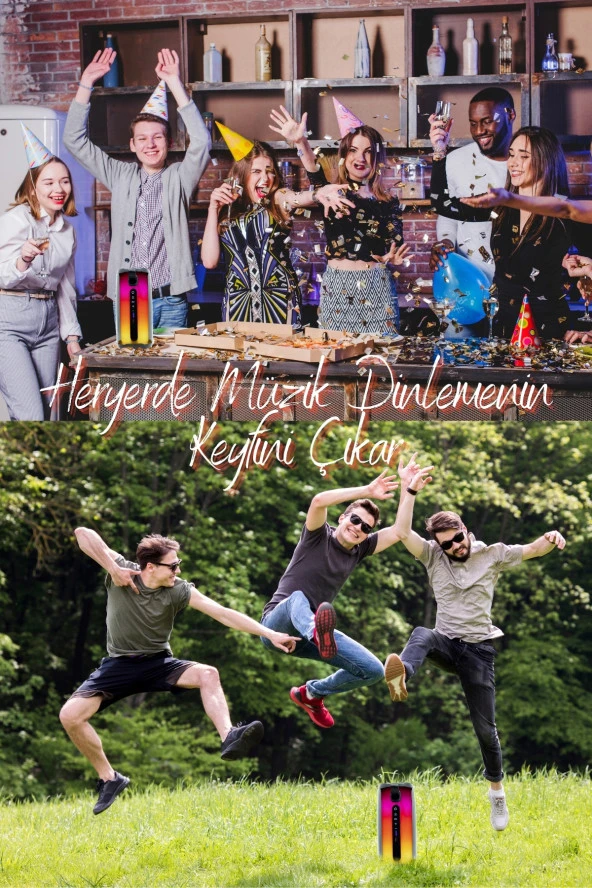 MN6 Pluse 5 Mikrofonlu Hoparlör/360 ledli Hoparlör/dekoratif Aydınlatma/led Işıklı Gece Lambası-mikrofonlu Hoparlör - 5