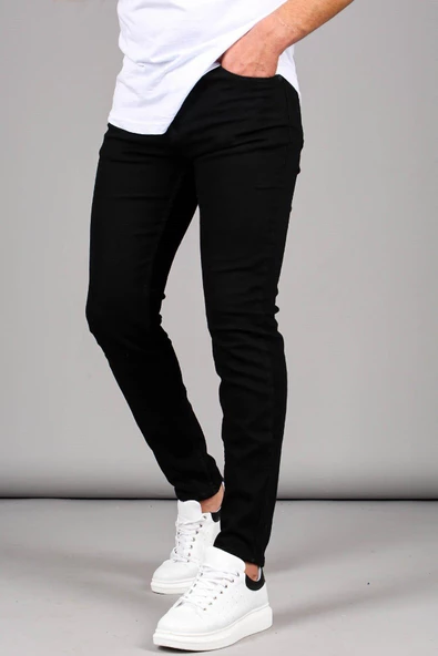 Sheff Denim Original Slim Fit Siyah Jeans-6453