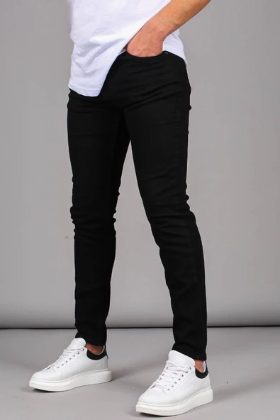 Sheff Denim Original Slim Fit Siyah Jeans-6453 - 2