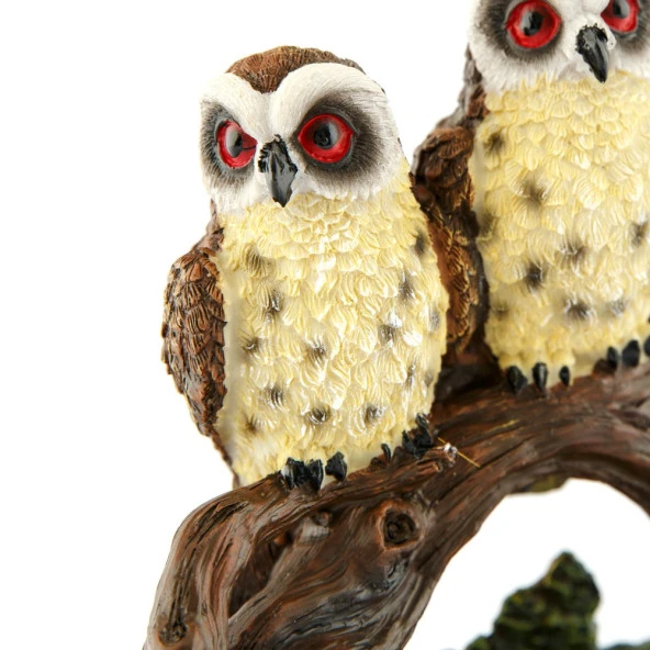 Pretty Dal Üstünde Baykuşlar Biblo - 3