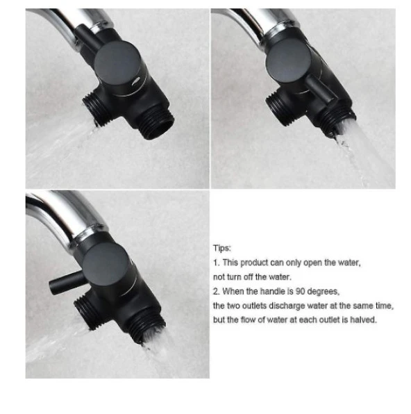 Tepe Duş Seti Yönlendirici 1/2 Siyah - 2