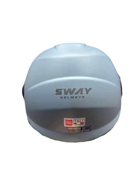 KASK SWAY SW-737 MAT GRİ ÇENESİZ GÜNEŞ GÖZLÜKLÜ - Resim 3